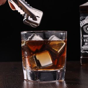 Edelstahl Eiswürfel Eimer Bar KTV Magic Wodka Whisky Stein Wein Whiskey Bierkühler Halter Chiller Tool