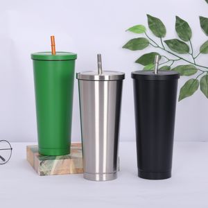 25oz vakuumisolerad resa kaffe rånar rostfritt stål tumbler svettfri kaffe te kopp termokolv vattenflaska