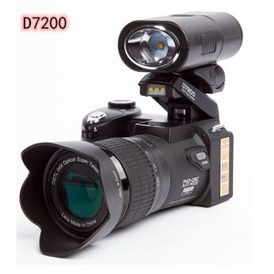 Polo D7200 Dijital Kamera 33MP Otomatik Odak Profesyonel DSLR Telefoto Lens Geniş Açı Appareil Fotoğraf Çantası