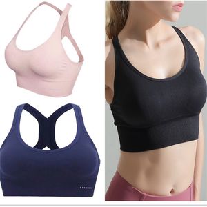 Mulheres Moda Esporte Bras Vest Yoga Work Out Cortar Tops Empurre aptidão Up Gym confortável Bras Run Seamless elástica fio gratuito ajustável S-L