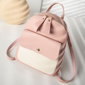 Mochila Pequena Coreana venda por atacado-estilo coreano novo pequena mochila multifuncional saco forma simples correspondência de cores femininos mini mochila pequena