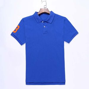 progettista del mens di marca di alta qualità di estate grande cavallo Polo Classic American Designer Polo Uomini manica corta Polo Sportivo Casual