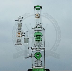 DAB RIG GHOKAH GLASS BONG PIPES厚さ7mm灰キャッチャータイヤパークボングヘッドパイプ