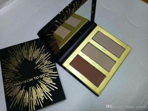 Spedizione gratuita ePacket New Makeup Face Pro Highlight Contour Palette 3 colori polvere! 66699