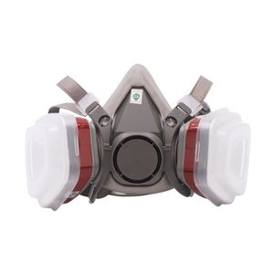 Meia cara gás máscara do respirador máscara PM2 poeira proteção para Filtro Segurança do Trabalho de solda spray protetor anti poluição pintura