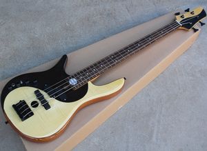Левая рука 4 Строки Yinyang Electric Bass Guitar с грифом из розового дерева можно настроить как запрос