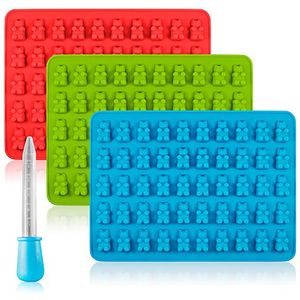 DIY Kitchen Mold Silicone accessory Gummy Bear Molds For Chocolate Candy Molds and Ice Trays Decorating Baking Tool
