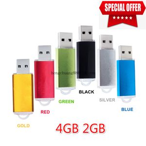 Smart USB Flash Drive 2G / 4G Divis Drive Thumb Drives Memory Stick USB High Speed ​​Multi-Color Flash Drives 2 GB pokrywy USB 4 GB