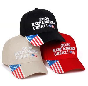 Trump Cap Chapéu de basebol 2020 Mantenha América Grande tampão ajustável chapéu de basebol com LJJK2102 chapéu de festa bandeira bordada EUA