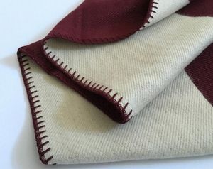 Letter Cashmere Imitation Soft Wool Scarf Shawl Portable Warm Plaid Sofa Bed Fleece Knitted Throw Blanket