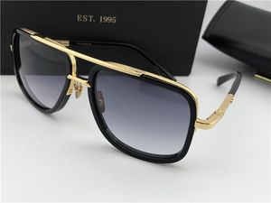 Vintage kwadratowe okulary przeciwsłoneczne 2030 tytanowe złoto/czarny szary okulary przeciwsłoneczne Męskie okulary przeciwsłoneczne Okulary Okulary Nowe z pudełkiem