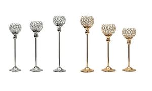 Neue Kristall Metall Kerze Teelichthalter Stand Kerzenständer Kandelaber für Hochzeit Tischdekoration Kerzenständer Dekoration