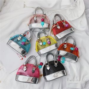 Boc Purses Kids Handbags Korean Fashion Baby Girls Mini Priness Purces Cross-Bodyかわいいゼリーショルダーバッグスナックコインバッグギフト