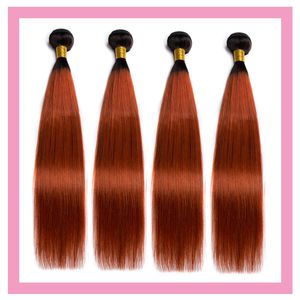 Malezyjskie dziewicze Human Hair Extensons 1B 350 Ombre Hair Prost hurtowa 1B 350 Sily proste 10A Double Wefts Hair Produkty