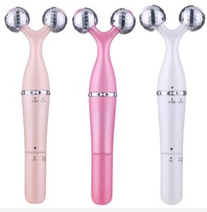 Massaggiatore facciale elettrico Dimagrante Rullo per lifting facciale V Face Mini Ball Rolling Massager Cura del viso Rimozione della custodia per gli occhi Beauty Bar Masajeador Facial Electrico