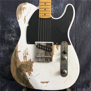 Yüksek kaliteli Relic-elektro gitar, TP tarzı, Maple boyun Alder gövde, Özel elektro gitar, ücretsiz kargo