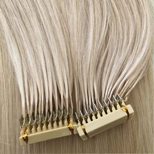 2019 Nya produkter Högkvalitativ dubbeltäckt nagel äkta Remy Hair 6d Pre Bonded Brasilianska Human Hair Extensions