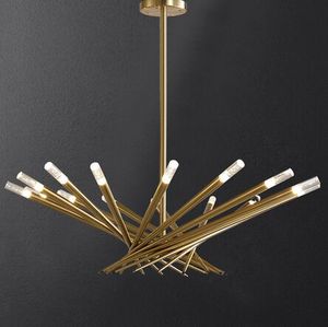 Postmodern Golden Luxury LED Chandelier Lights Dining Living Room Creative Hanging Lamp Nordic Designer Bird Nest Fixtures MYY