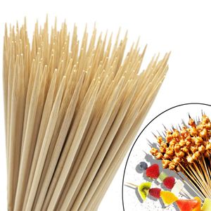 FDA Zatwierdzony Jednorazowy Narzędzie Grill BBQ Bamboo Skewer Najlepsza jakość Plachy Pieczenie Marshmallow 10 Inch