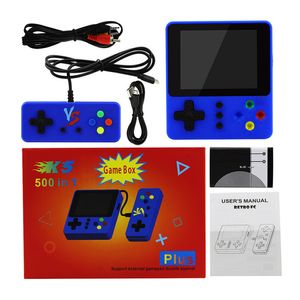 Портативная игровая консоль K5 K8 Mini Retro Nostalgia 500 в 1 Двойной плеер с GamePad Protable Games Consols Поддержка AV Video