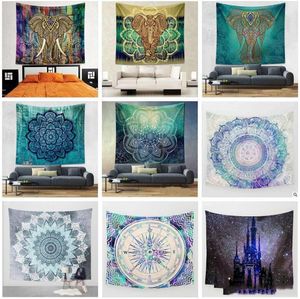 44 stili 150 * 130 centimetri Arazzi Boemia Mandala Beach Arazzo Hippie tiro Yoga Mats Towel elephant poliestere Beach scialle 20pcs