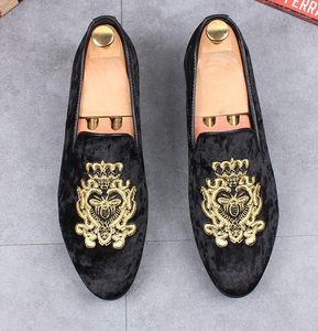 Newest Men charming glitter rhinestone Shoes embroidery bees flats Dress Shoes Male Wedding Homecoming Evening Groom Prom star Dh68