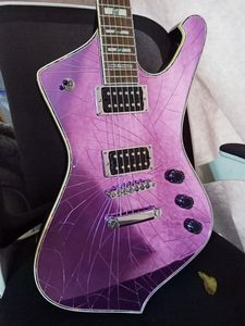 Paul Stanley KISS PS2CM Purple Cracked Mirror Electric Guitar Free Shipping