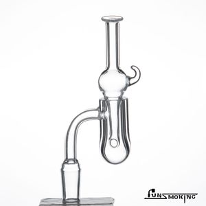 Rodada banger inferior union Orion Quartz Banger com um boné de vidro de carbono claro Para Bongos De Vidro Tubos de Água Dab Rigs