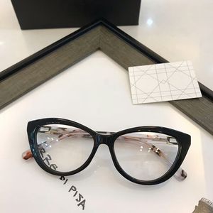 Wholesale plates set 16 resale online - The new DC3569 stylish and elegant lady small cat eye glasses frame quality pure plate complete set of case prescription GalSSSES