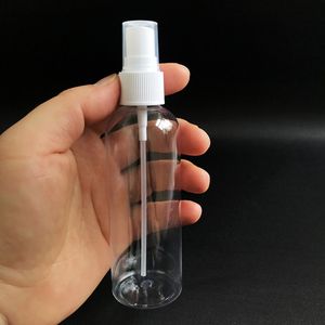 Garrafas de perfume de plástico transparente mini recipiente de pulverização recipiente para animais de estimação portátil com bomba de pulverização 3ml 5ml 8ml 10ml 30ml 50ml 60ml 100ml 120ml