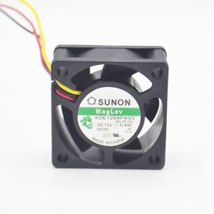 1pcs SUNOM KDE1204PKV3 4020 4cm 40X40X20 DC 12V 0.40W server inverter cooling fan 3Lines 3pin