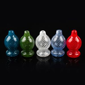 Colorful Glass Bubble Ball carb cap For Smoking Beveled edge quartz banger water bong pipe dab oil rig