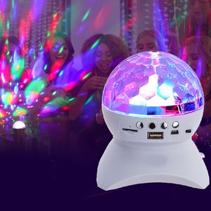 Disko Parti Sahne Işık Kulübü USB TF Kart DJ Lazer Işık Mini RGB Bluetooth Müzik Hoparlör Projektör Lambası