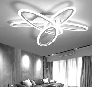 NOVITÀ Lampadari di lusso a LED in acrilico moderno Illuminazione Lampade da soffitto a traiettoria planetaria per soggiorno Sala da pranzo Camera da letto Lustre Avize AC 90-260V MYY