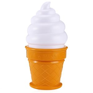 Ice Cream Cone Shaped Night Light Desk Table LED Lamp for Kids Children Bedroom Decor Lights