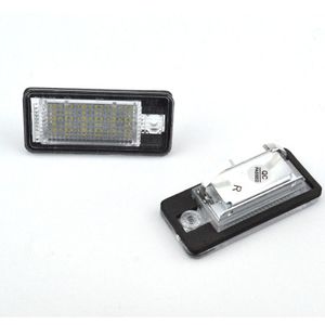 Car Light For A3/A4/A6/A8/Q7/RS4/RS6 LED License Plate Lamp White Color Auto Accessories