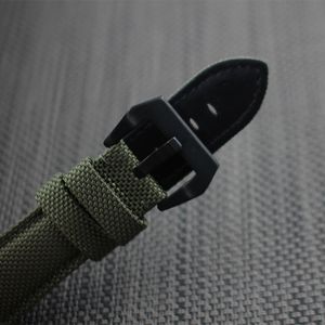 whole Nylon watchband watch strap 22mm 24mm 26mm waterproof sport wristwatches band stainless steel buckle for PAM286S