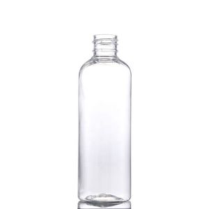 Virar Cap 100ML plástico vazio álcool recarregáveis ​​garrafa fácil de transportar Limpar Transparente Plástico PET Hand Sanitizer Garrafas de Viagem