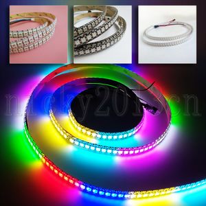 5 فولت WS2812B WS2813 5050 RGB LED مرنة الشريط ضوء الشريط 1 متر 144leds الفردية العناوين حلم ماجيك كامل اللون تغيير IP20 IP65 IP67 للماء