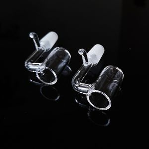 Klar 10 mm 14 mm 18 mm Hona Hane 90ﾰ Quartz Enail Röktillbehör Glas Banger Fit 20 mm Coil Dab Oljeriggar DHL GQN01-06