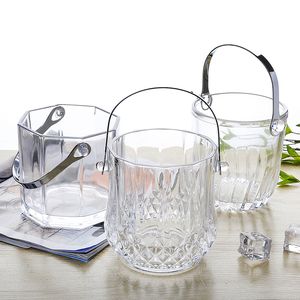 1Pcs Ice bucket Ice Clip Bar Bartender Bar Spoon Storage Barrel Pourer Points Barrel keg Shaker Gadget Cylinder Tool kitchen