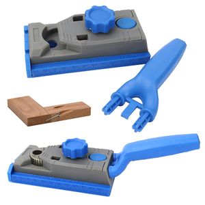 Freeshipping для перфоратора деревообрабатывающий Карманный Hole Jig Kit Set 9,5мм Дрель Руководство Рукав древесины Сверление Гибкое использование шкалы Маркировка стекла