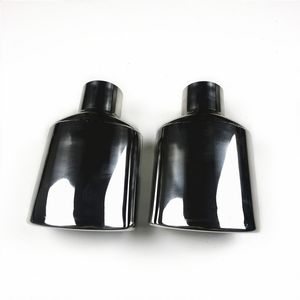 1 Piece Inlet 54mm Single Exhaust Oval Muffler System tips 304 Stainless steel For Universal Car tuning Car-accessories