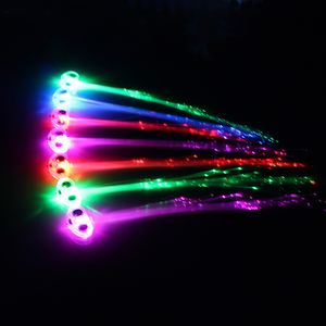 Creative concert cheer props beautifully colorful big butterfly luminous led fiber braid direct batch Led Rave Toy