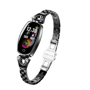 H8 Wristbands Women Smart Bracelet Fashion Heart Rate Monitor Blood Pressure Smartband IP67 Waterproof Fitness Activity Tracker Wristband