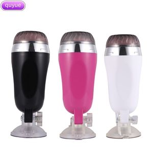 Sex Vibrator Aircraft Cup Male Onani Hands Gratis Sugkopp Konstgjorda Vagina Real Pussy Sexleksaker För Män Sex Produkt Y19062802