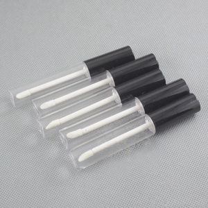 Flacone vuoto per lucidalabbra da 10 ml Contenitore per olio per labbra Fiala per lucidalabbra Vuoto tubo per lucidalabbra rotondo vuoto con tappo in argento nero EEA1555