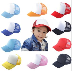 Capinho de beisebol infantil Caps de malha adulta Caps￡rios em branco Chap￩us snapback Meninos meninos Capinho Capinho barato