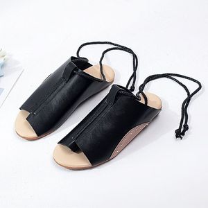 Hot Sale-New Women Slippers Summer Explosions Straps Flat Sandals Women's Large Size Shoes Women Shoes zapatos