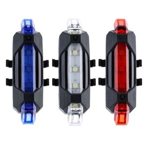 携帯用LED自転車ライト熱い販売USB充電式自転車自転車テール後部安全警告ライトTaillight Lamp Super Bright